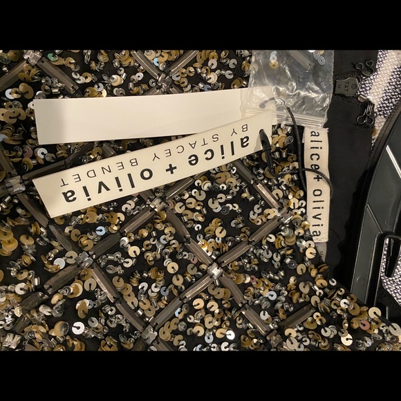 NWT - Alice and Olivia Beaded Dress - Size 4 - Picture 3 of 5